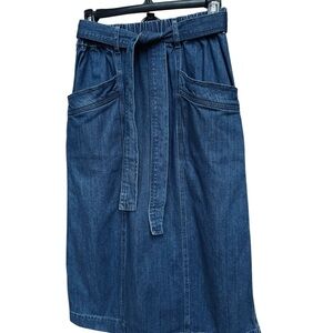 St. John's Bay Dark Blue Midi 70’s Style Skirt